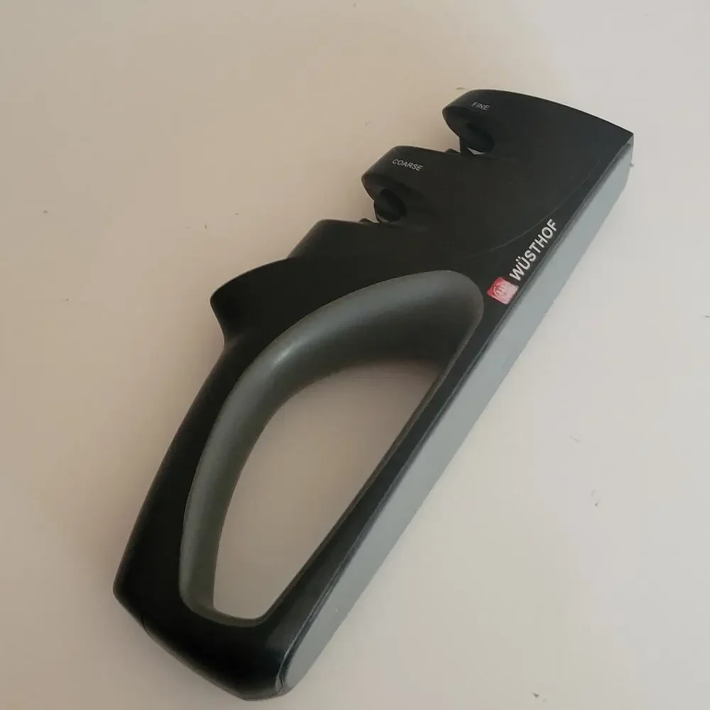 Wusthof 2-Stage Knife Sharpener Fine/Ceramic & Coarse/Carbide Handheld